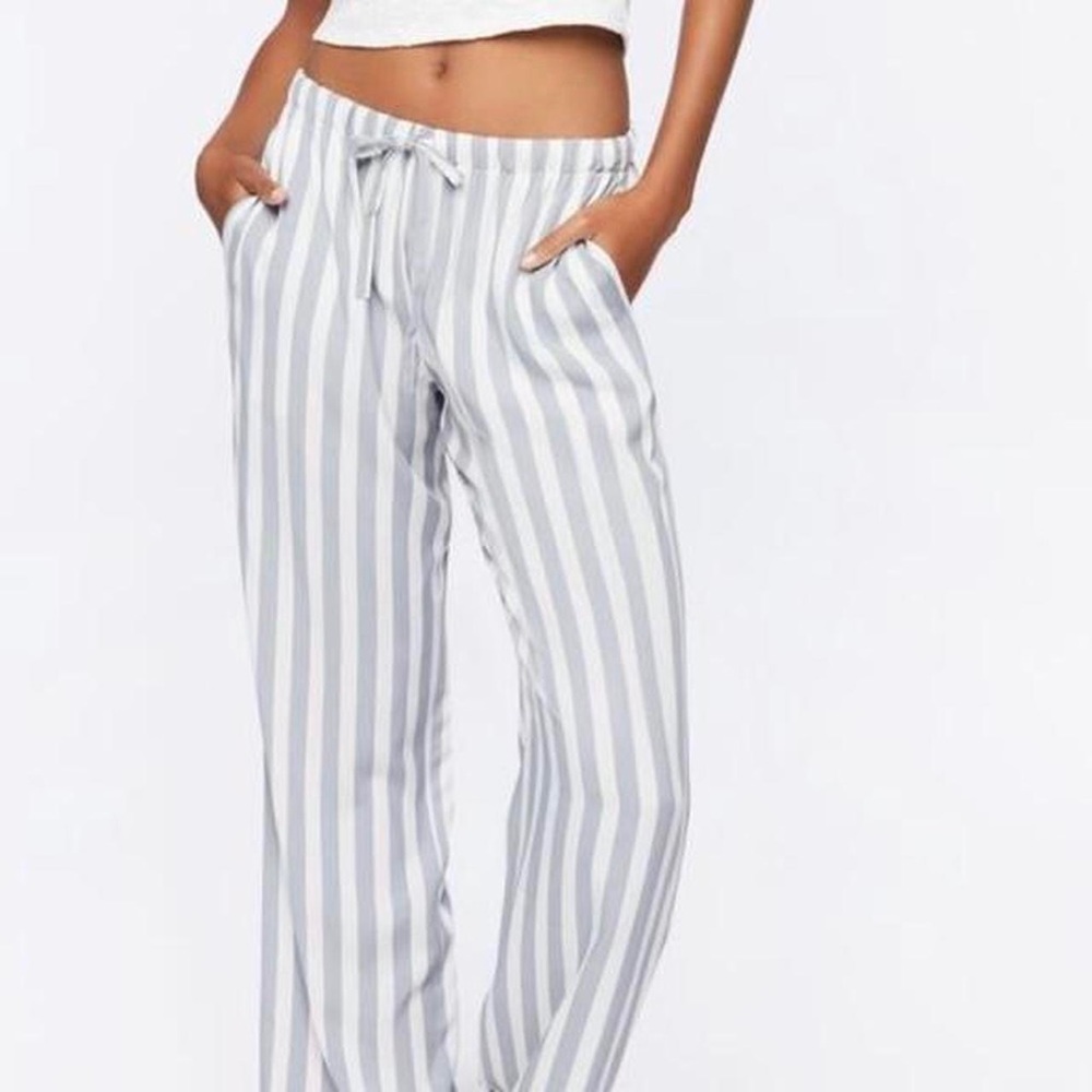 Forever 21 striped pajama pants